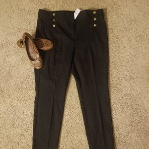 Sailor High Waist Skinny Ankle Pants NWT